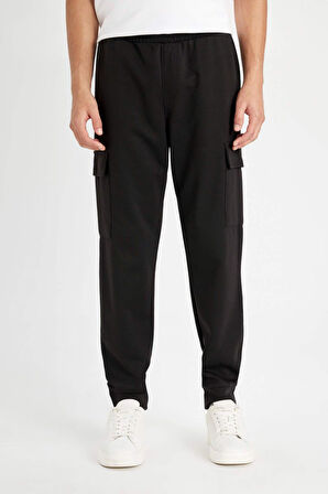 DeFacto Regular Fit Kargo Cepli Eşofman Altı A6209AX24AUBK81