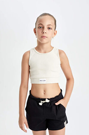 DeFacto Kız Çocuk Bisiklet Yaka Atlet C9604A824HSBG367