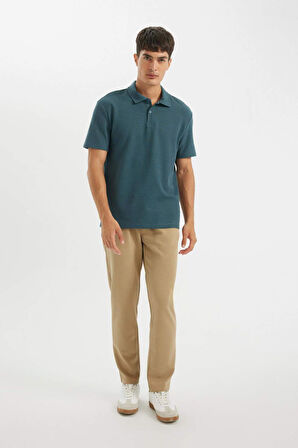 DeFacto New Regular Fit Basic Düz Kısa Kollu Polo Tişört B4939AX24AUBE700
