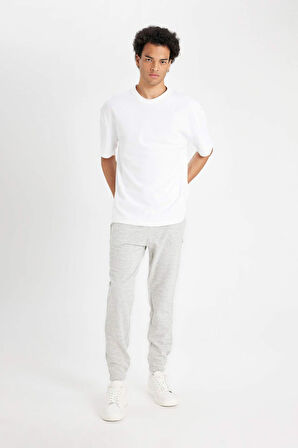 DeFacto Regular Fit Eşofman Altı Cepli Basic Düz Beli Bağcıklı Lastikli Paça D4416AX24AUGR362
