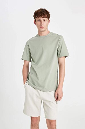 DeFacto Regular Fit Düz Paça Kargo Cepli Basic Düz Şort B8796AX24SMBG766