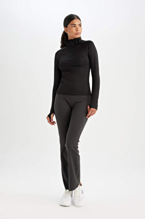 DeFactoFit Flare Fit Sporcu Eşofman Altı İspanyol Paça Standart Boy Basic Düz B3988AX24AUAR231