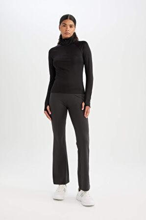 DeFactoFit Flare Fit Sporcu Eşofman Altı İspanyol Paça Standart Boy Basic Düz B3988AX24AUAR231