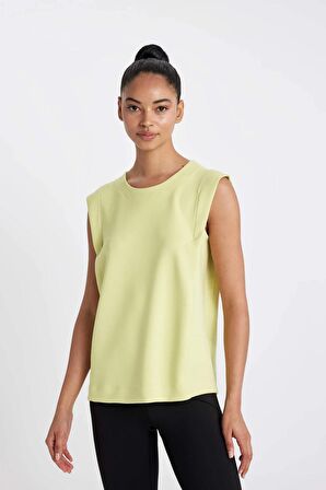 DeFactoFit Standart Fit Bisiklet Yaka Modal Atlet