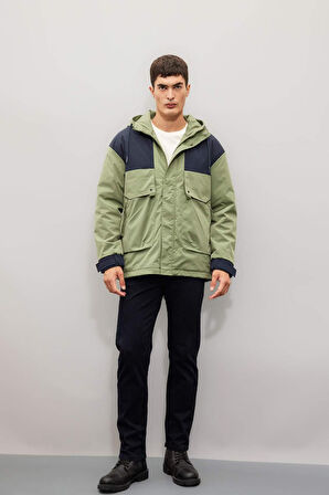 Regular Fit Kapüşonlu Mont