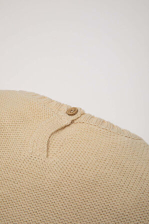 Kız Bebek Örgülü Uzun Kollu Elbise