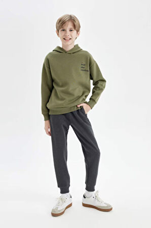 Erkek Çocuk Siyah Okul Eşofman Altı