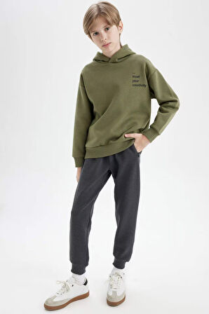 Erkek Çocuk Siyah Okul Eşofman Altı