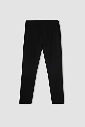 DeFactoFit Dokuma Pantolon Standart Paça Basic Düz Cepli C6149AX24SPBK81