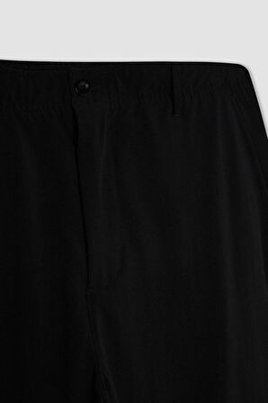 DeFactoFit Dokuma Pantolon Standart Paça Basic Düz Cepli C6149AX24SPBK81