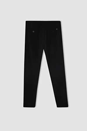 DeFactoFit Dokuma Pantolon Standart Paça Basic Düz Cepli C6149AX24SPBK81