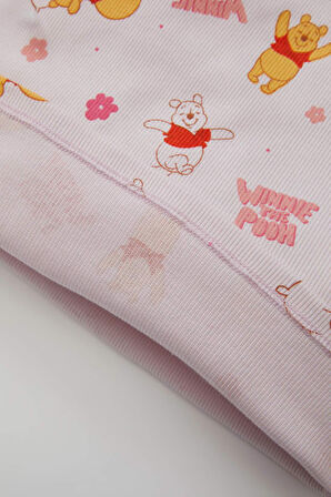 DeFacto Kız Bebek Disney Winnie The Pooh Uzun Kollu Fitilli Kaşkorse Pijama Takımı D1810A524AUPN688