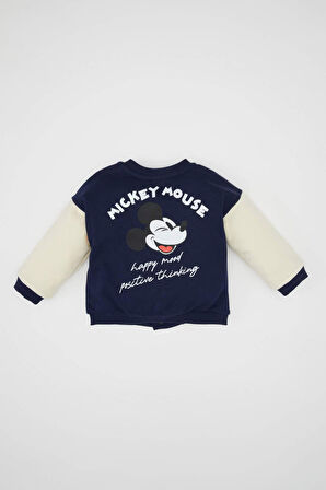 DeFacto Erkek Bebek Disney Mickey & Minnie Kolej Yaka Bomber Hırka D1885A524AUNV31