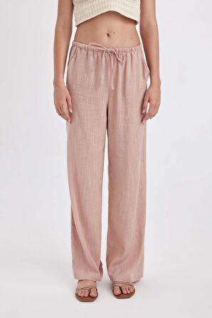 DeFacto Pantolon Wide Leg Çift Cepli Normal Bel Standart Boy D1009AX24HSBR479