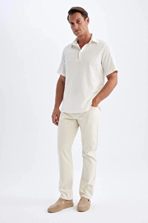 DeFacto Regular Fit Yazlık Dokulu Kısa Kollu Gömlek C9230AX24SMER105