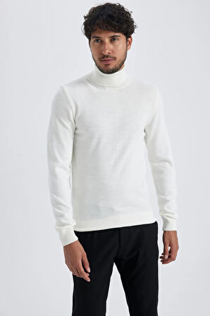 Slim Fit Balıkçı Yaka Kazak