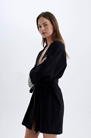 Regular Fit Pamuklu Kimono-Fall in Love