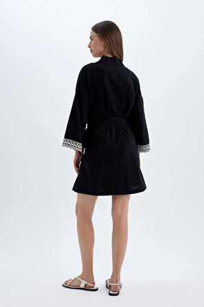 Regular Fit Pamuklu Kimono-Fall in Love