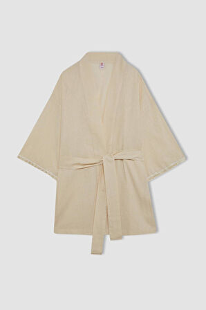 Regular Fit Pamuklu Kimono-Fall in Love