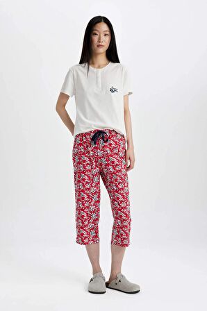 Fall in Love Baskılı Kısa Kollu Pijama Takımı