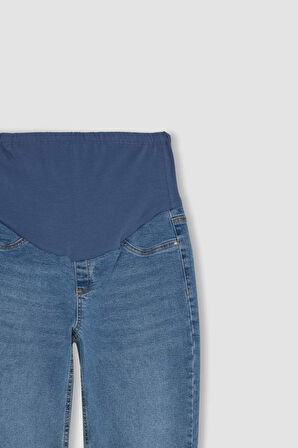 Boyfriend Yüksek Bel Düz Paça Uzun Hamile Pantolon