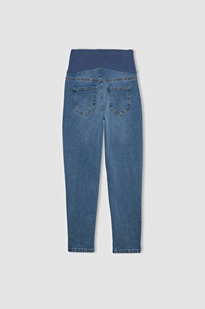 Boyfriend Yüksek Bel Düz Paça Uzun Hamile Pantolon