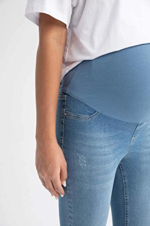 DeFacto Skinny Fit Yüksek Bel Düz Paça Uzun Hamile Pantolon Z6878AZ24SPNM39