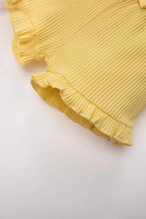 DeFacto Kız Bebek Comfort Fit Waffle Şort A8043A524SMYL118