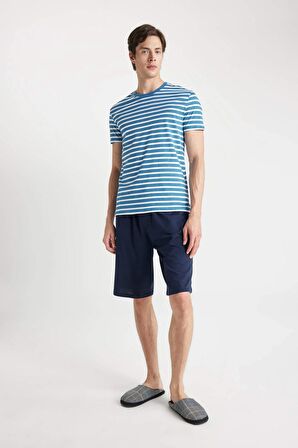 DeFacto Regular Fit Cepli Şort Pijama Altı Z6848AZ24SMNV135