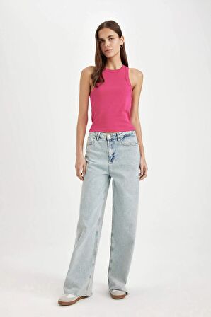 DeFacto Slim Fit Halter Yaka Fitilli Kaşkorse Atlet C4078AX24SPPN214