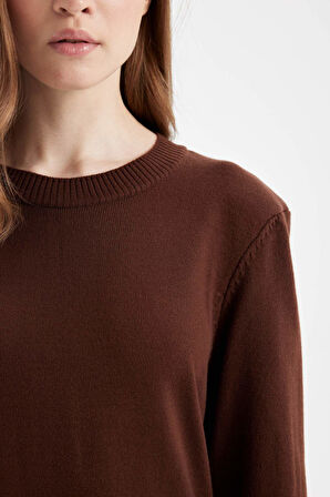 DeFacto Regular Fit Bisiklet Yaka Uzun Kollu Basic Tunik H3431AZ24AUBN468