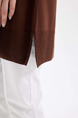 DeFacto Regular Fit Bisiklet Yaka Uzun Kollu Basic Tunik H3431AZ24AUBN468