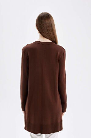 DeFacto Regular Fit Bisiklet Yaka Uzun Kollu Basic Tunik H3431AZ24AUBN468