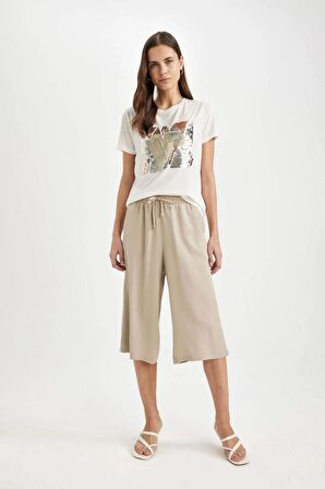 DeFacto Belmando Kapri Yüksek Bel Crop Fit I6798AZ24SMGR276