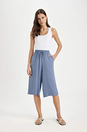 Kapri Yüksek Bel Crop Fit Belmando Kapri