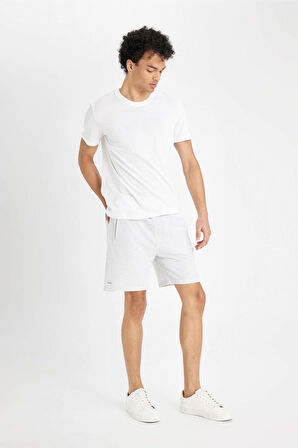 DeFacto Slim Fit Dar Kesim Dar Paça Şort W7965AZ24HSGR362