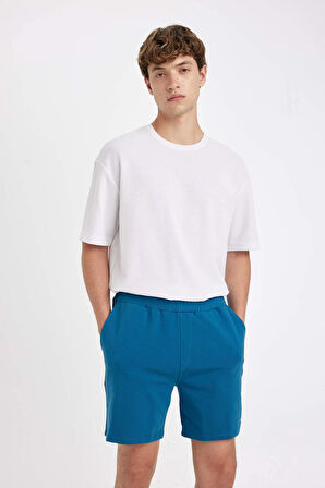 Slim Fit Dar Kesim Dar Paça Şort