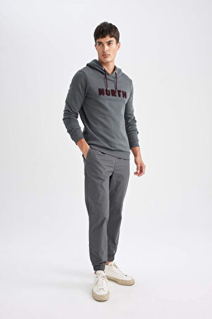 DeFacto Yazlık Pamuklu Jogger Pantolon Basic Düz Beli Bağcıklı Cepli Lastikli Paça D7782AX24AUGR311