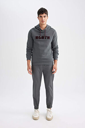 DeFacto Yazlık Pamuklu Jogger Pantolon Basic Düz Beli Bağcıklı Cepli Lastikli Paça D7782AX24AUGR311
