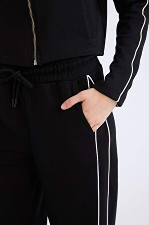 Straight Fit Cepli Düz Paça Uzun Boy Modal Pantolon