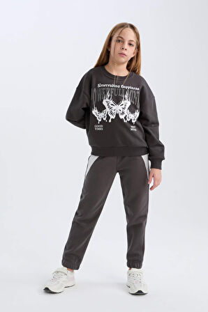 DeFacto Kız Çocuk Beli Paçası Lastikli Jogger Eşofman Altı D3841A824WNAR227