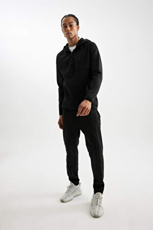 DeFactoFit Jogger Eşofman Altı Slim Fit Dar Kesim Skuba Dalgıç Kumaş Standart Paça D1951AX24AUBK81