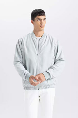 Su İtici Regular Fit Kolej Yaka Bomber Mont