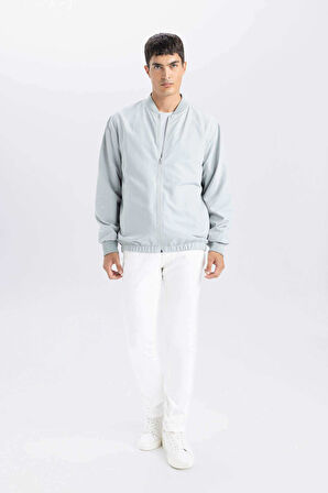 Su İtici Regular Fit Kolej Yaka Bomber Mont