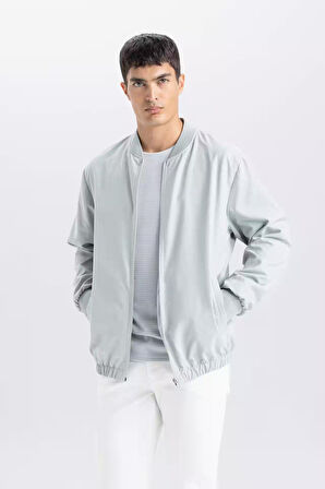 Su İtici Regular Fit Kolej Yaka Bomber Mont