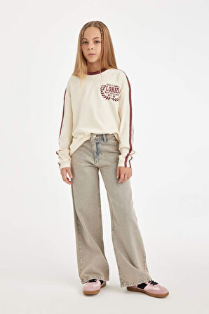 DeFacto Kız Çocuk Wide Leg Geniş Paça Pantolon D7178A824WNNM39