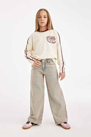 DeFacto Kız Çocuk Wide Leg Geniş Paça Pantolon D7178A824WNNM39