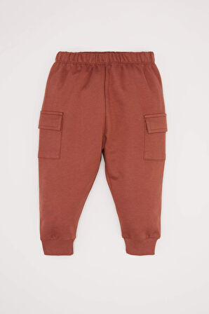 DeFacto Erkek Bebek 2'li Takım Baskılı Bisiklet Yaka Sweatshirt Beli Lastikli Cepli Eşofman Altı D2936A524WNBN566
