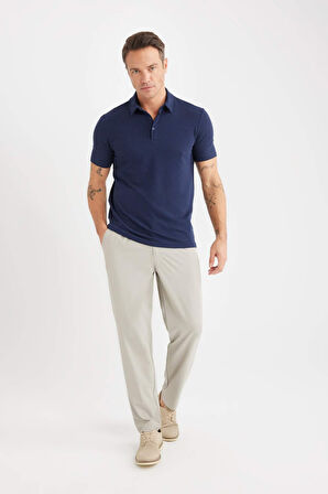 DeFacto Slim Fit Dar Kesim Polo Yaka Pamuklu Kısa Kollu Tişört X2594AZ25SPNV31