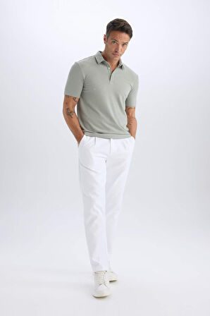 DeFacto Slim Fit Dar Kesim Pamuklu Kısa Kollu Polo Tişört X2594AZ25SPGN1217